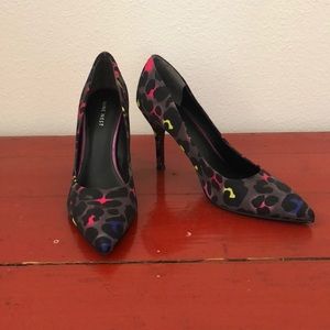 Nine West Neon Leopard Heels